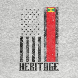 Grenada Hispanic Heritage distressed flag T-Shirt